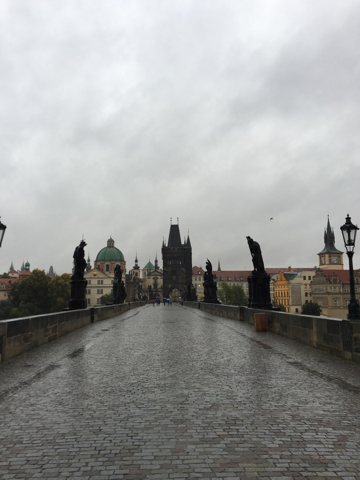 提起布拉格人人都会想到的地方。两端分别是布拉格城堡区和旧城区，以前这里