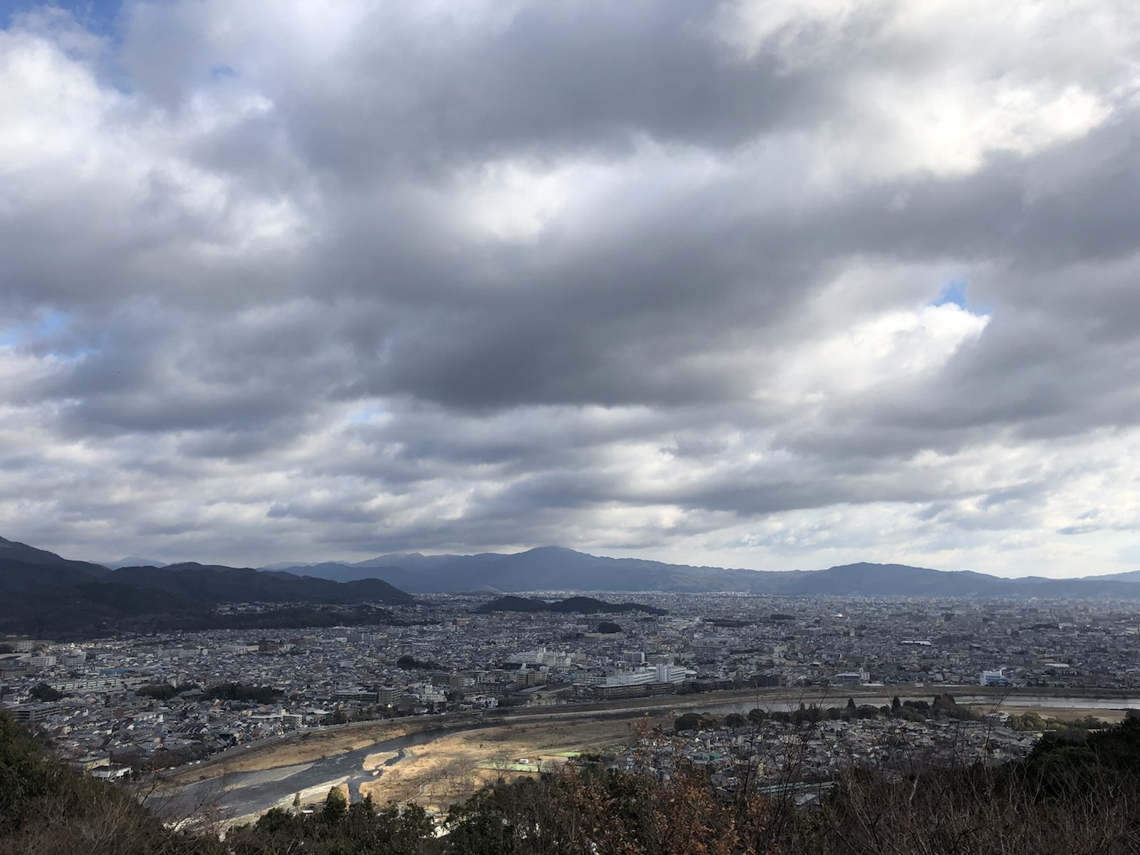 京都最后一天早晨来了岚山，穿梭在竹林中，踩在了此处的最高处，在新的一年