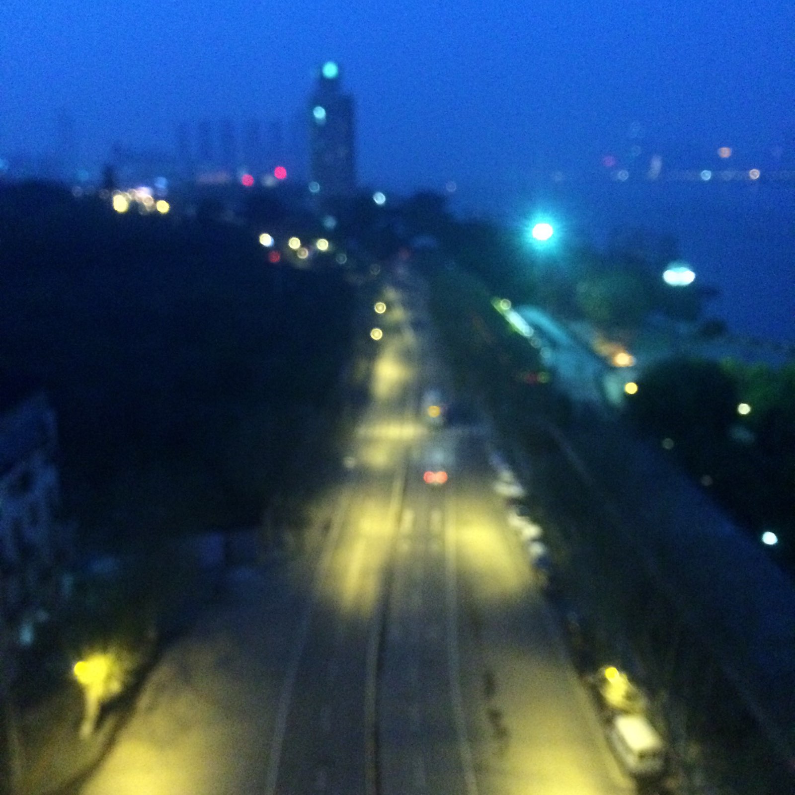 武汉长江大桥就在黄鹤楼对面，我们是夕阳西下的时候上的桥，刚好一览长江夕