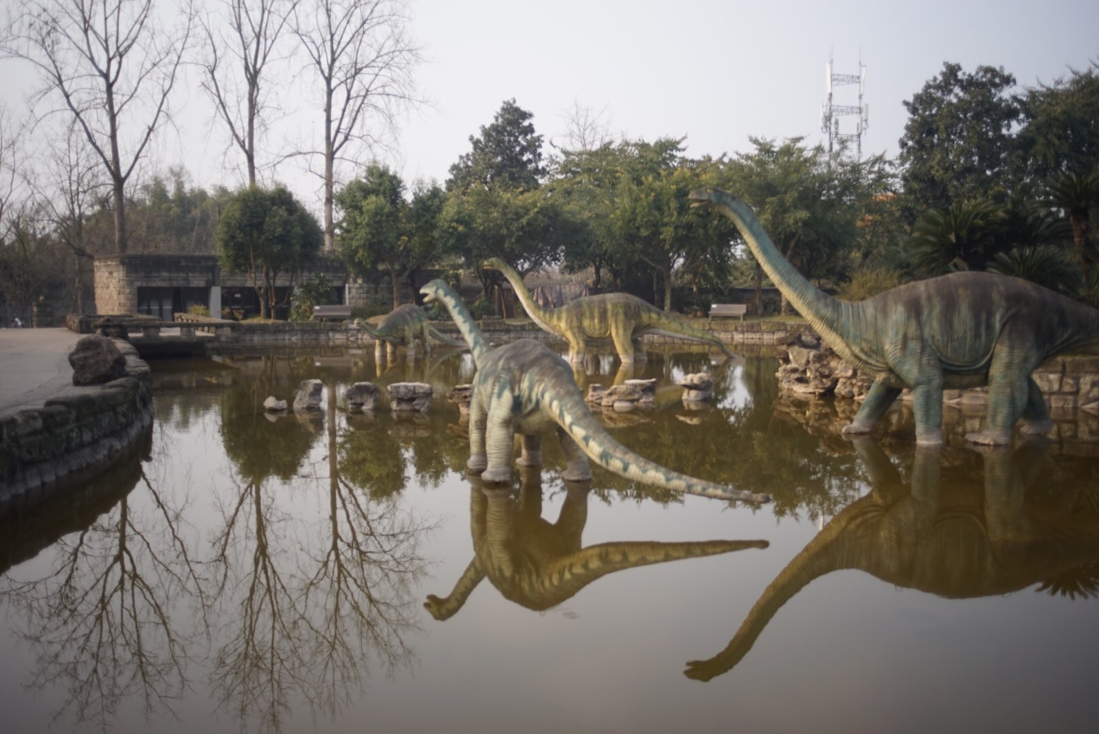世界三大恐龙博物馆之一，可能修的比较早，设施显得旧.进门的恐龙山有仿真