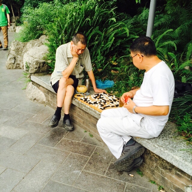 有四川保路运动纪念碑，也有不少老年人在这里打麻将下围棋练书法，还有供儿