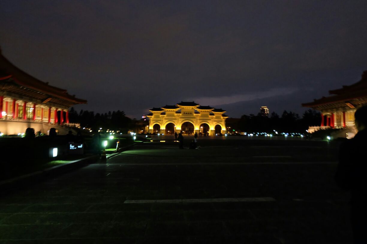 夜里的自由广场和两旁宫殿式的建筑，很宽广，很典雅。和大城市里贯有的人声
