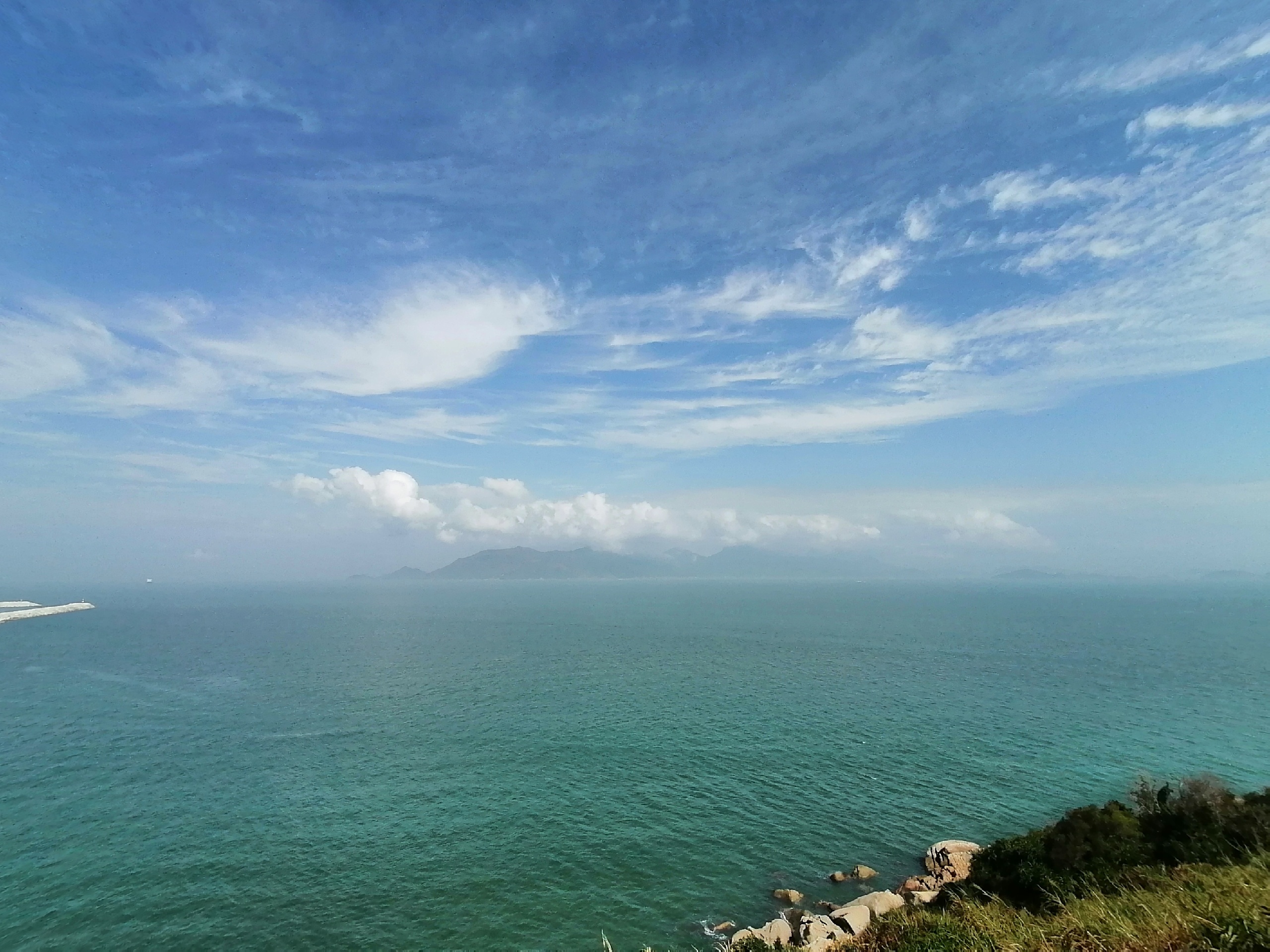 桂山岛，一片未开放的地拍摄