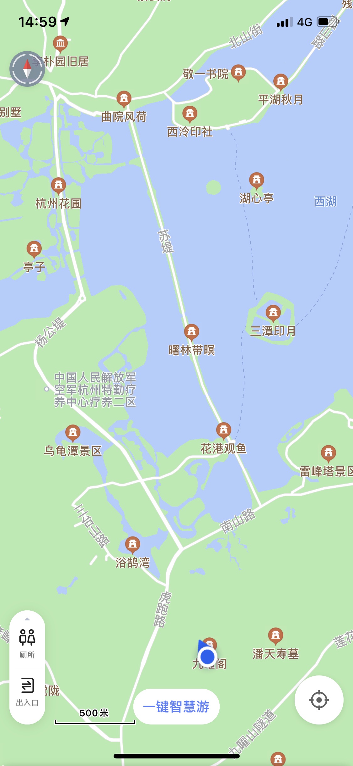 太子湾公园九曜阁，杭州周末徒步爬山好去处