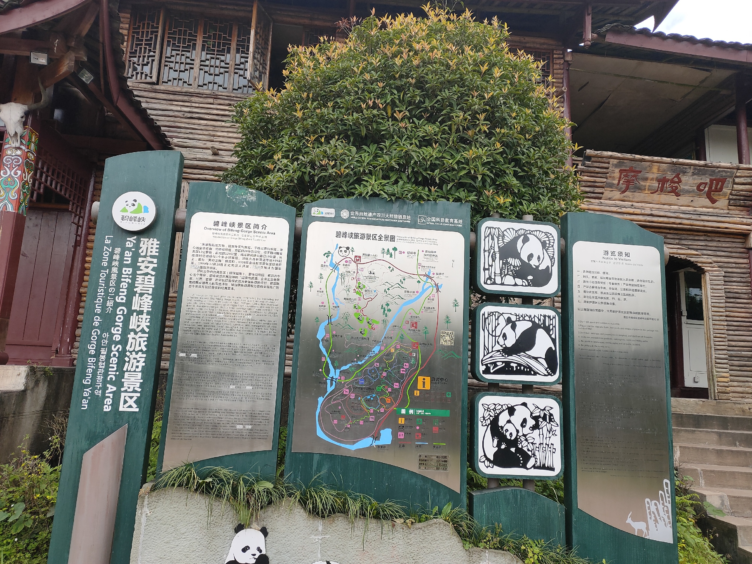 自驾游碧峰峡之旅一日游 车直接开到景区门口