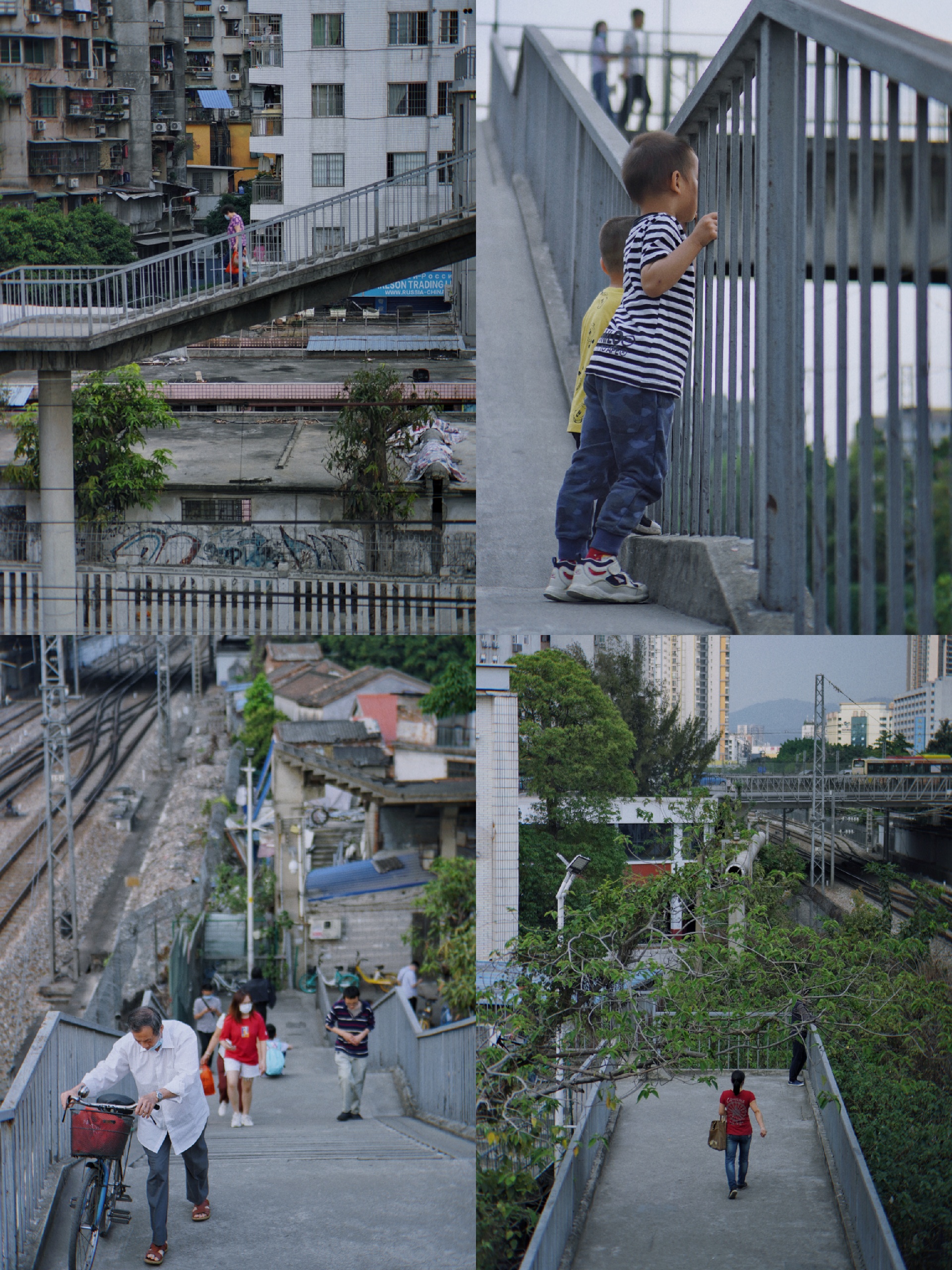 广州铁路拍照！藏在老城区的铁路天桥