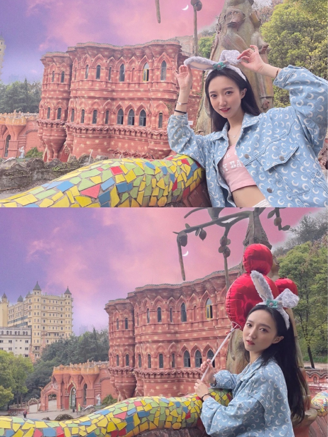 外地女孩来重庆第一个打卡地点_华生园梦幻城堡乐园