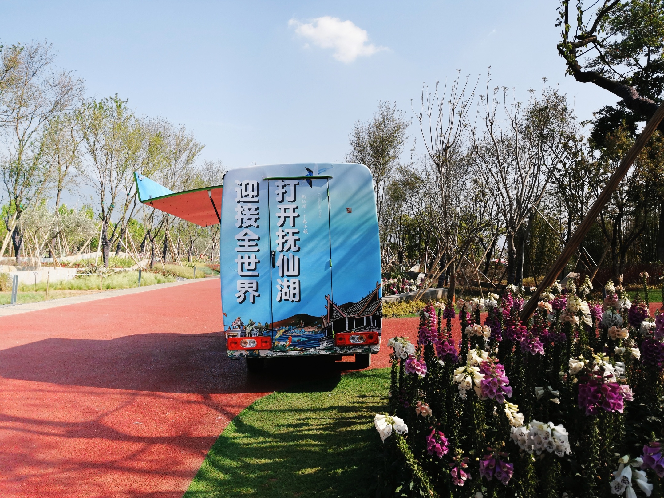 澄江广龙抚海湾湿地公园300亩园区供游人免费游览