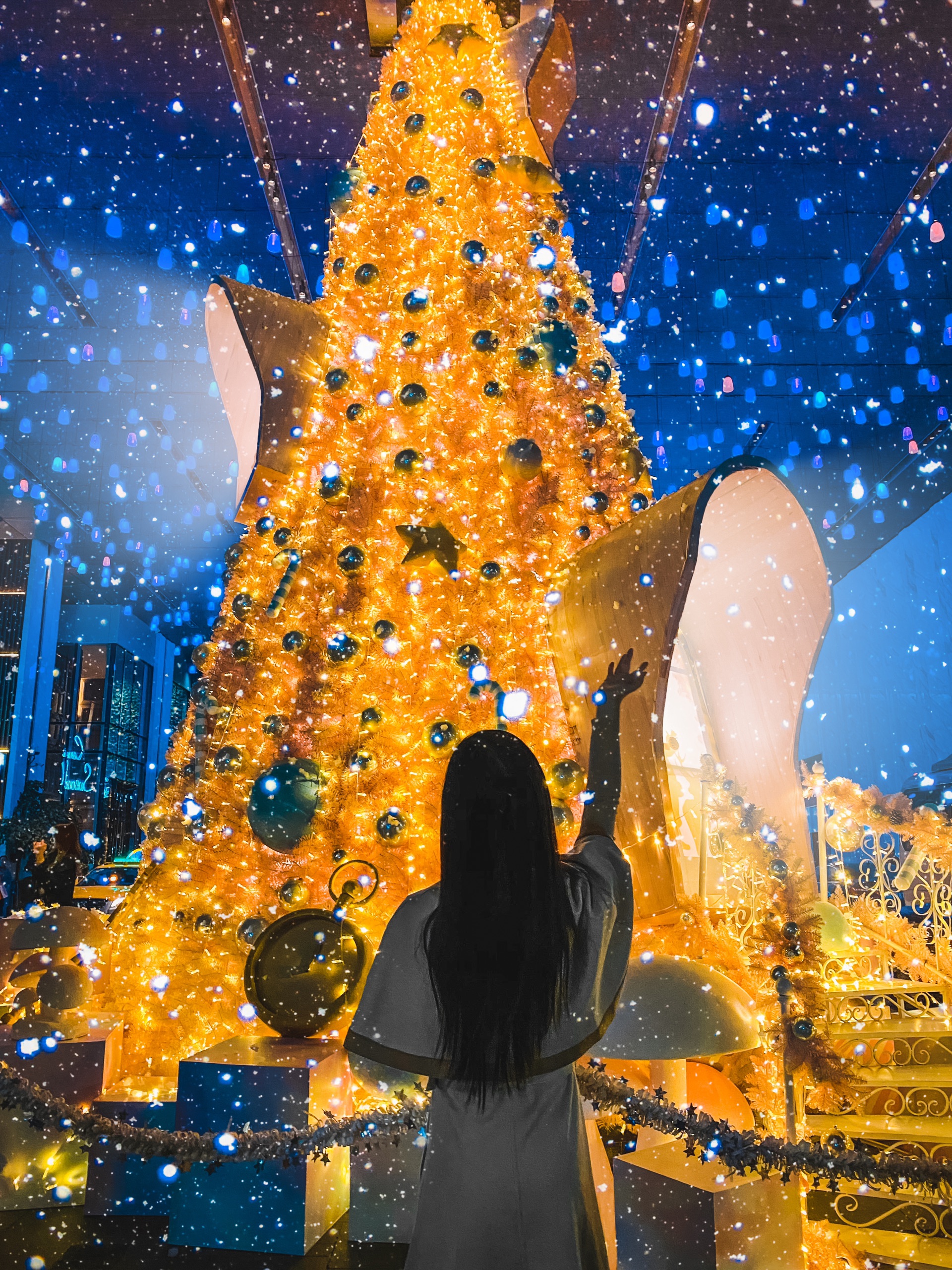 广州0元拍照地——藏在广州塔旁会下雪圣诞树