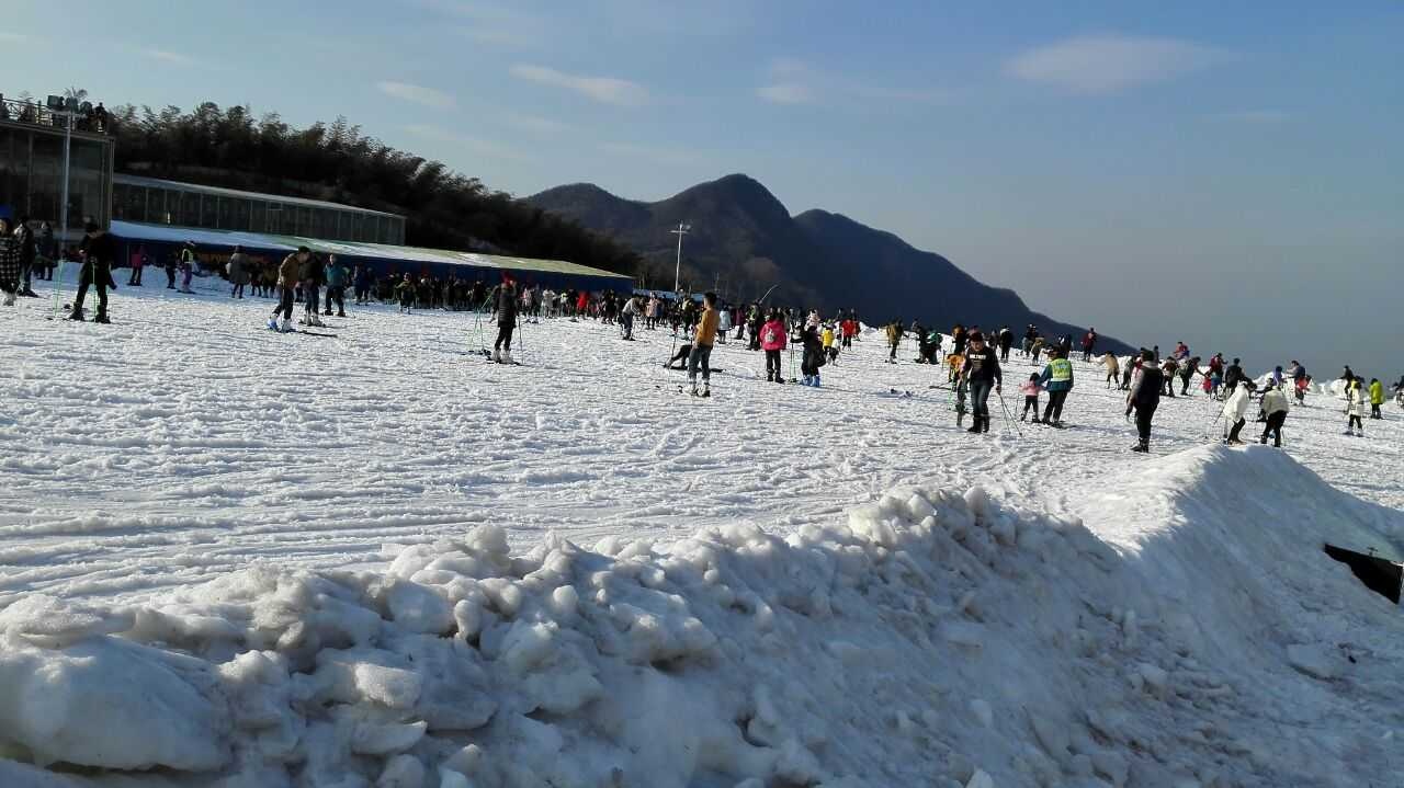 江南天池感受北方的雪‼️_安吉江南天池景区