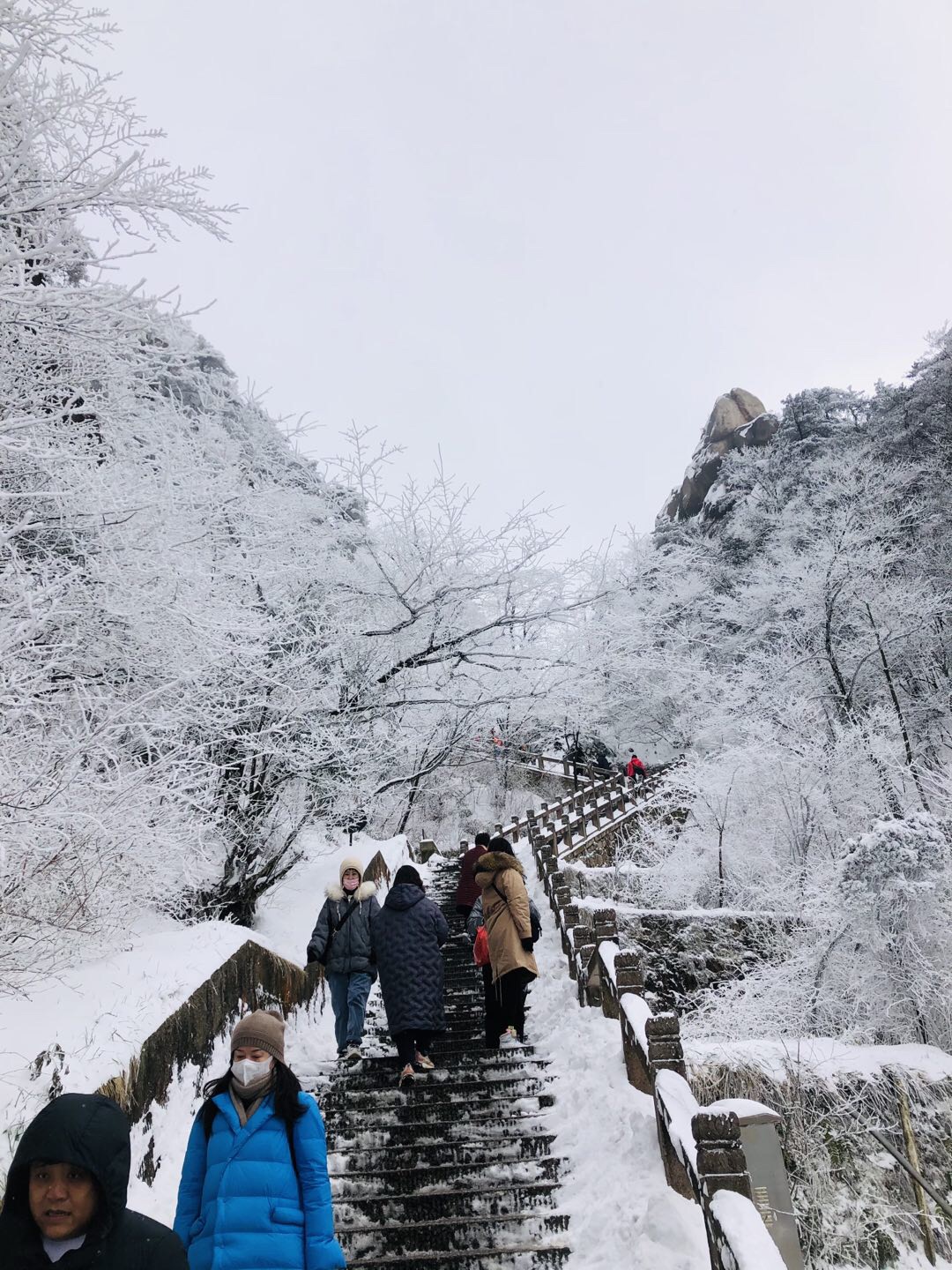 九华山赏雪——九华山风景区天台