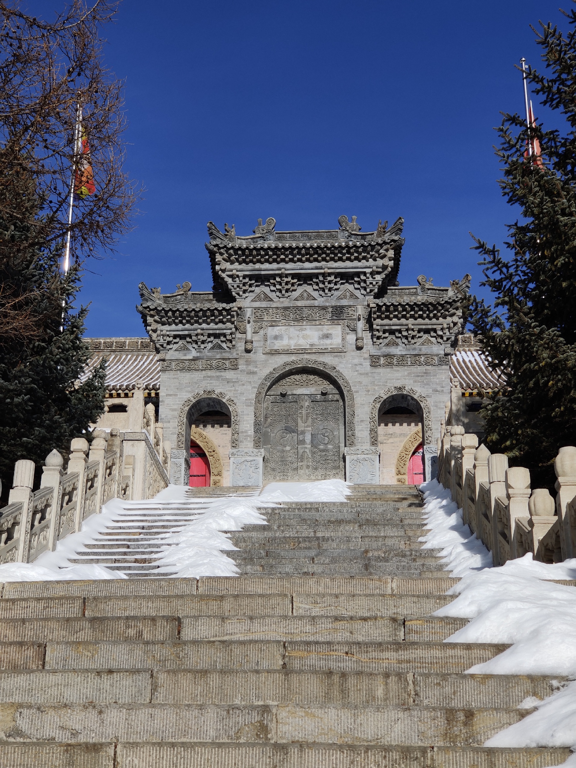 冬日的～金阁寺-金阁寺在五台山景区外
